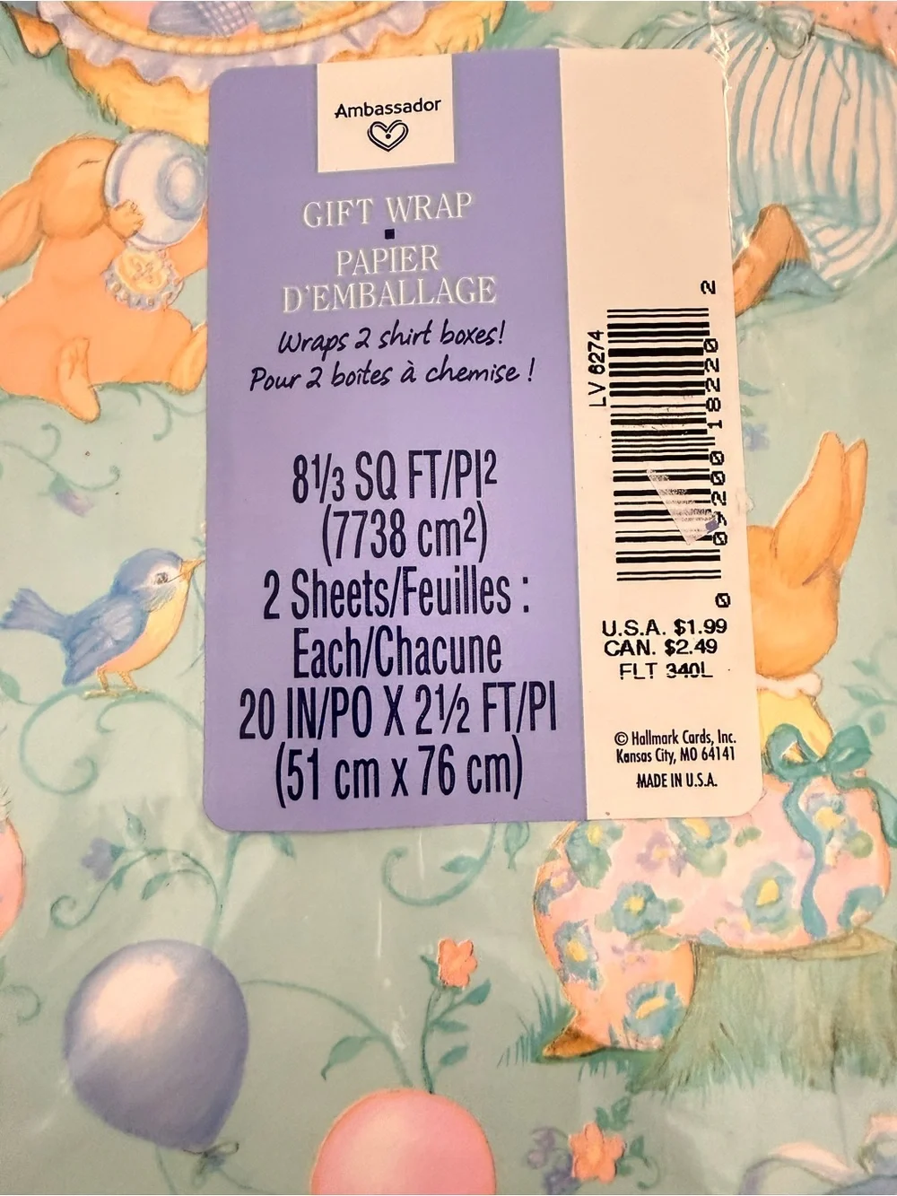 Vintage Baby Shower Wrapping Paper